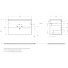 База под раковину BELBAGNO MARINO-CER-MINI-800-2C-SO-RNG-P