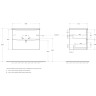 База под раковину BELBAGNO MARINO-CER-N-700-2C-SO-RG-P