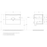База под раковину BELBAGNO MARINO-CER-N-800-2C-SO-BO-P