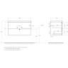 База под раковину BELBAGNO MARINO-CER-N-900-2C-SO-BO-P