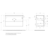 База под раковину BELBAGNO UNO-1000-2C-SO-СO подвесная UNO-1000-2C-SO-CO