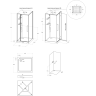 Душевая кабина BELBAGNO UNO UNO-CAB-A-1-90-C-NERO-Bi-TOP-L 90x90x212,5 см L