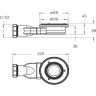 Душевой поддон из искусственного мрамора BELBAGNO TRAY-MR-UNO-AH-120/80-35-W-BO