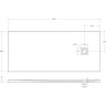 Душевой поддон из искусственного мрамора BELBAGNO TRAY-MR-UNO-AH-180/80-35-W-NO