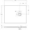 Душевой поддон из литьевого мрамора 100x80 см BELBAGNO TRAY-MR-UNO-AH-100/80-35-W