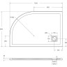 Душевой поддон из литьевого мрамора 120x80 см BELBAGNO TRAY-MR-UNO-RH-120/80-550-35-W-L