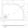 Душевой поддон из литьевого мрамора 120x90 см BELBAGNO TRAY-MR-UNO-RH-120/90-550-35-W-R