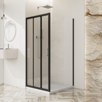 Душевой уголок BELBAGNO UNO-195-AHF-31-100/80-C-NERO