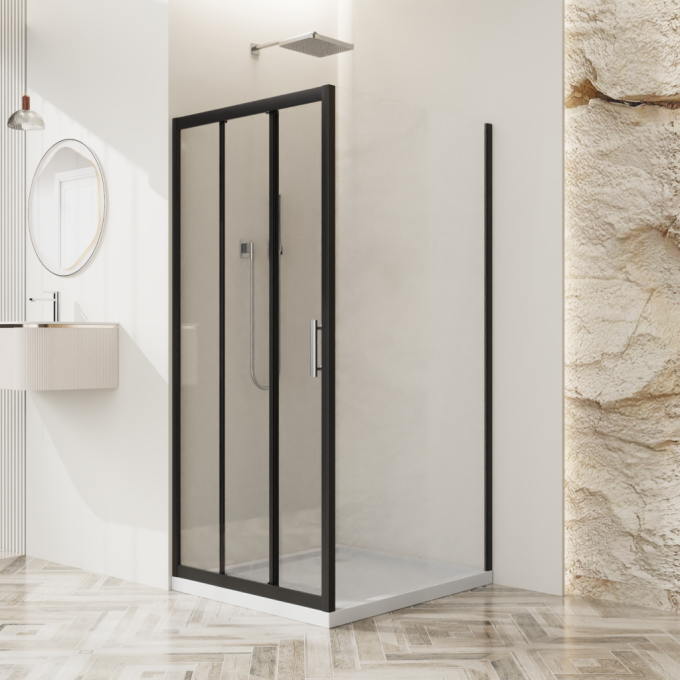 Душевой уголок BELBAGNO UNO-195-AHF-31-90/70-C-NERO