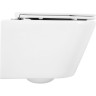 Подвесной безободковый унитаз с сиденьем микролифт BELBAGNO TRE BB8001CHR-SC