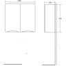 Шкаф подвесной BELBAGNO FLY-MARINO-700-2A-SC-BL-P