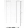 Шкаф подвесной Bianco Lucido BELBAGNO AURORA-1600-2A-SC-BL-P-L