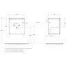 Тумба Bianco Lucido 49,6 см BELBAGNO ETNA ETNA-500-1A-SO-BL-P-L