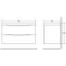 Тумба Bianco Opaco 89,6 см BELBAGNO MARINO MARINO-900-2C-SO-BO-P