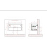 Тумба Cemento Grigio 100 см BELBAGNO KRAFT KRAFT-1000-2C-SO-CG